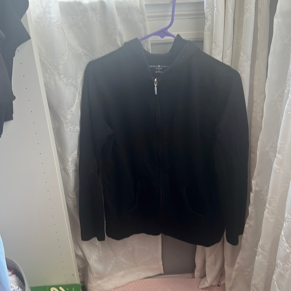 black Zip Up